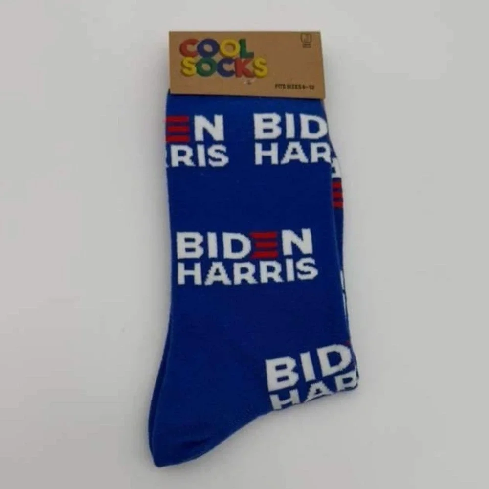 Biden Harris Campaign Crew Socks – Size 8-12 – Brand New